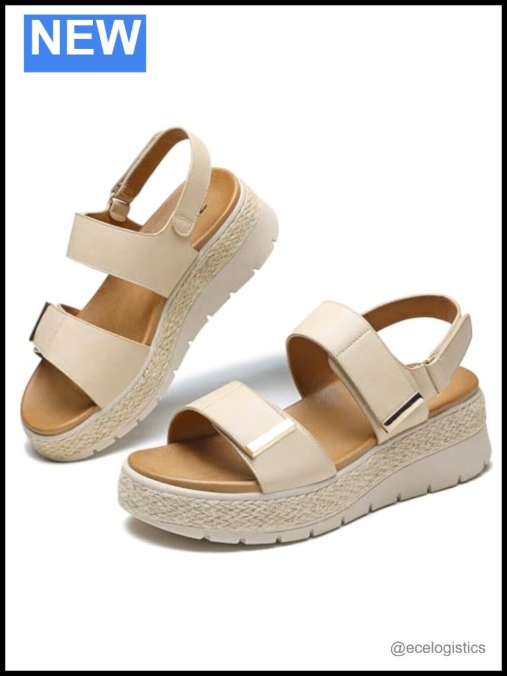 Espadrille Wedges Platform Sandals Orthopedic Arch Support Cushion Insole